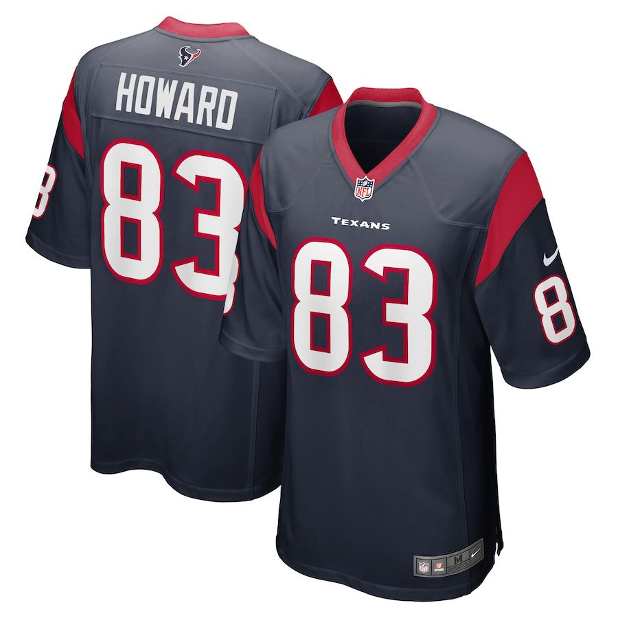 Men Houston Texans 83 O.J. Howard Nike Navy Game Player NFL Jersey